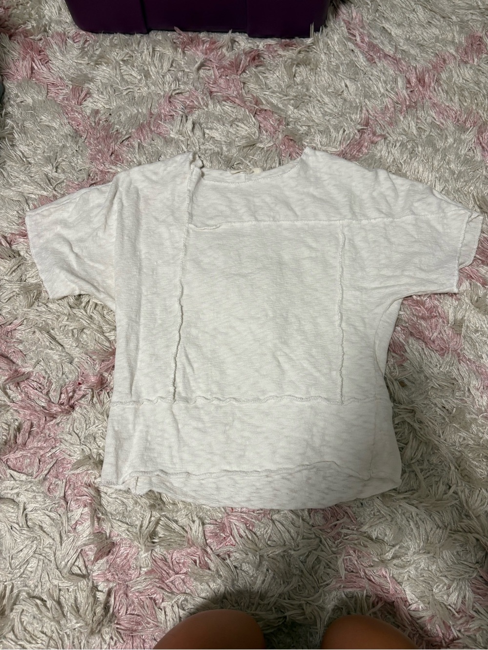 Gilded Intent Girls Cream Short-Sleeve Boxy Tee